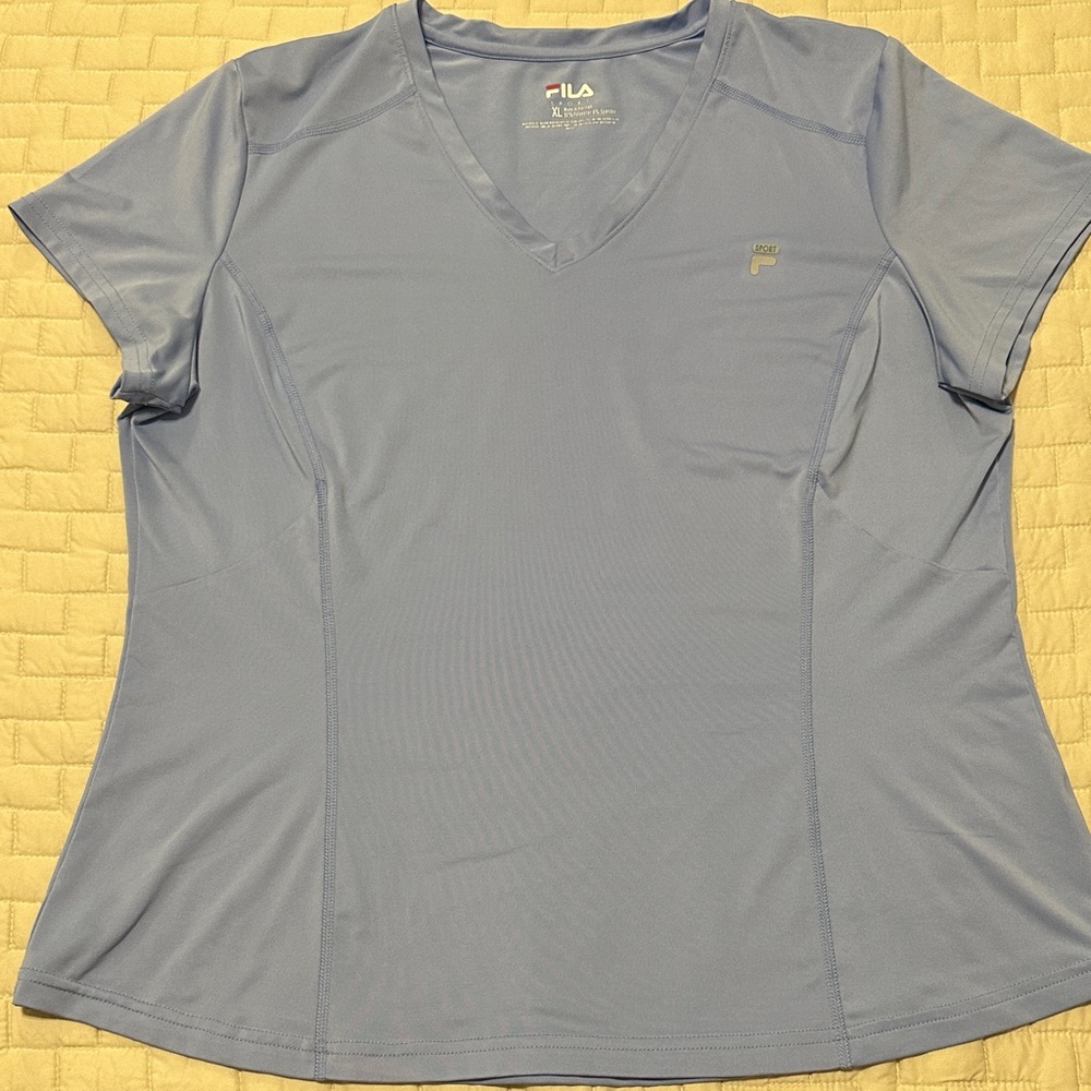 Fila Women's Light Blue Short Sleeve Tee